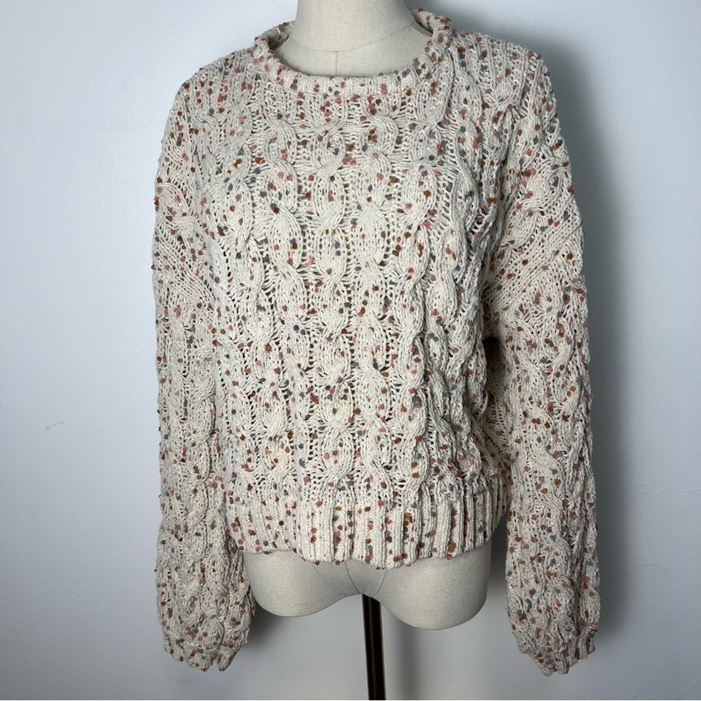 Moon & Madison Popcorn Chenille Knit Crew Neck Sweater - Picture 3 of 13
